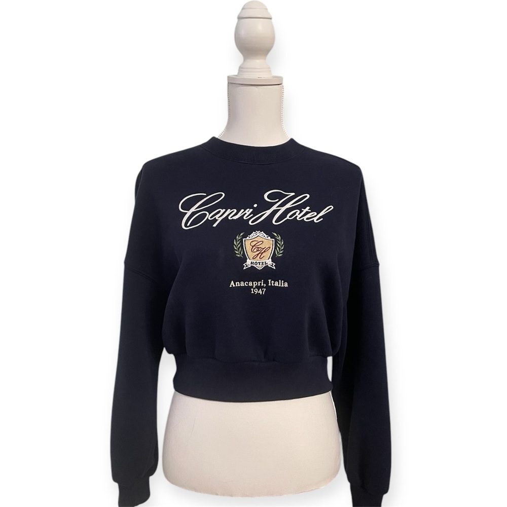 Abercrombie and Fitch Capri Hotel Black Sweatshirt